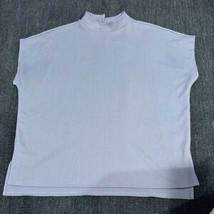 Elegant Light Blue Women's Top Madison Grey Large